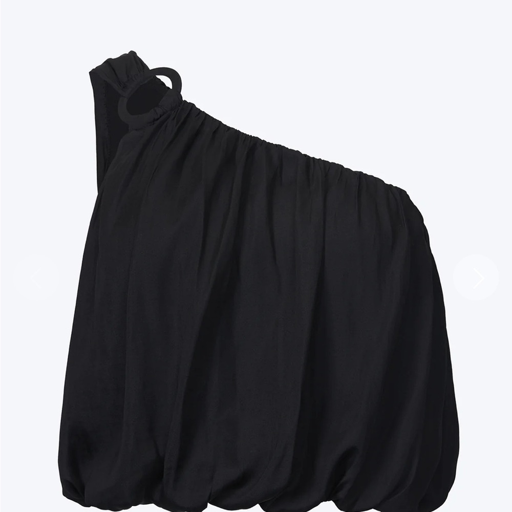 DO+BE Black One-Shoulder Top